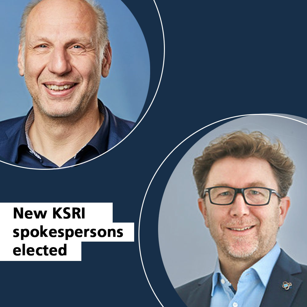 S. Nickel and C. Holtmann are the new spokespersons of KSRI, July 2024